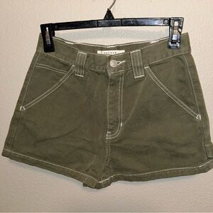 PacSun High Waist Olive Shorts